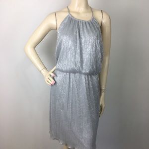 En focus studio size 10 shiny gray dress